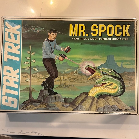 AMT Other - Star Trek Mr Spock 1968 Plastic Model Kit #S956. BOX ONLY Made in the USA by AMT